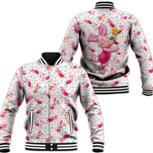 Cross-Border Amazon Men's and Women's Same Style 3D Digital Printing Baseball Shirt Loose Single-Breasted Stand-Up Collar Jacket Baseball Uniform