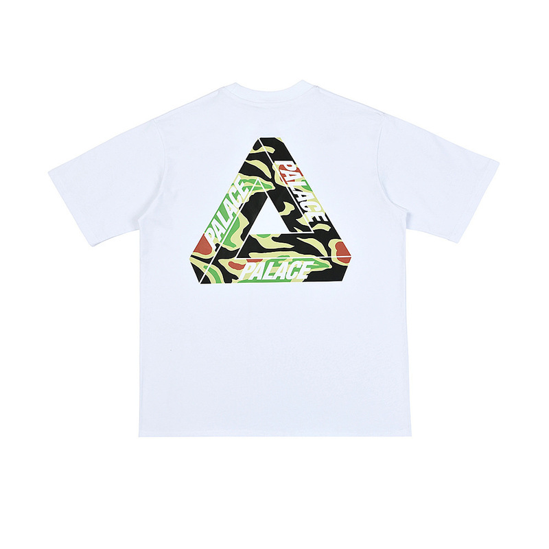 欧米の潮牌palace三角形双紗プリント高品質男女カジュアル半袖tシャツ|undefined