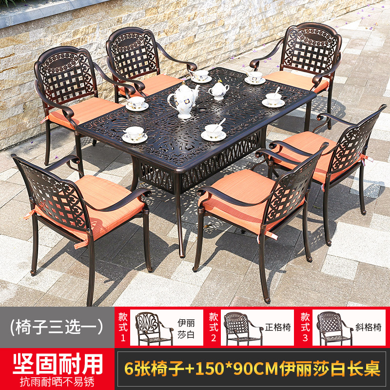 Opcional 6 sillas 150*90 Elizabeth Long Table