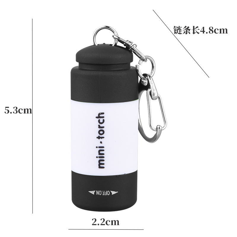 クロスボーダー懐中電灯強力な光爆発ミニキーホルダー懐中電灯長いバッテリー寿命 USB 充電屋外懐中電灯緊急|undefined