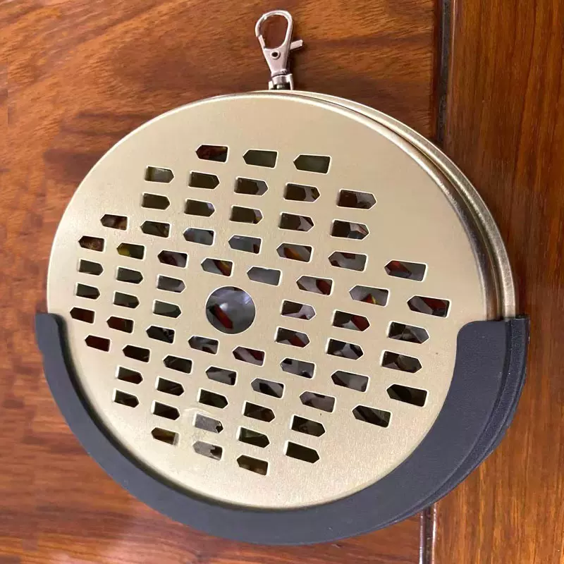 推式可挂便携式蚊香盘户外上山农活驱蚊神器塑料隔热金属蚊香盘