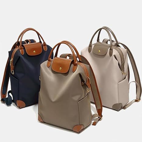 New High-End Nylon Backpack with a Stylish and Versatile Design for Women, Suitable for Commuting, College Students, and Carrying Laptops
