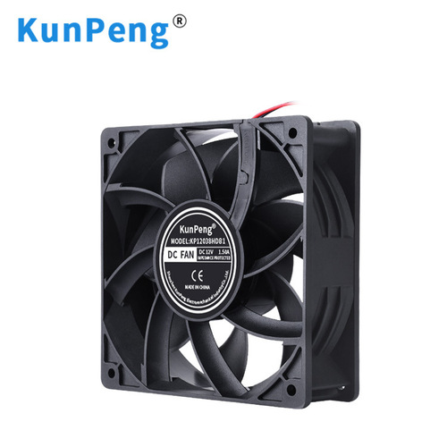 KP12038 barbecue grill cooling fan 12cm vending machine fan factory direct sales 12V DC fan