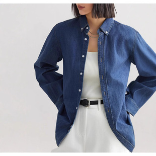 2025 Autumn/Winter New Style [Versatile Essential Shirt] Denim Layering Magic High-End Commuting Denim Shirt for Women