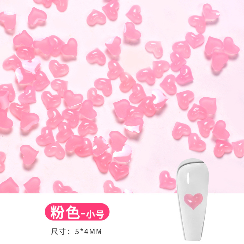 Nuevo amor perforación de uñas resina dulce perforación de uñas dulces perforación de uñas joyería perforación de uñas