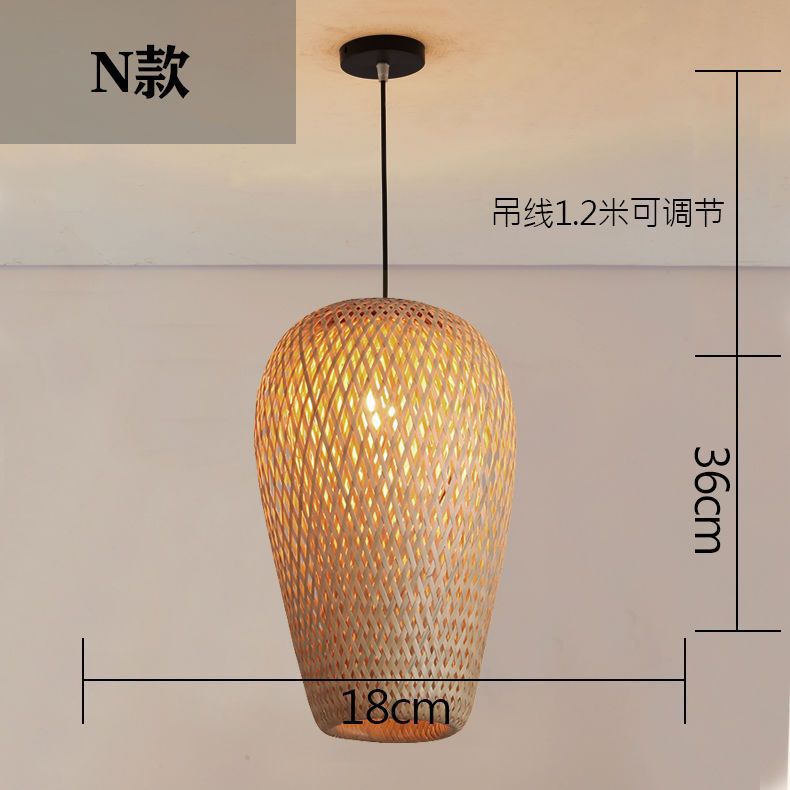 Linterna de personalidad creativa, pantalla japonesa de bambú, candelabro de arte de bambú, bambú, salón de té Zen, mesa de té, lámpara de bambú