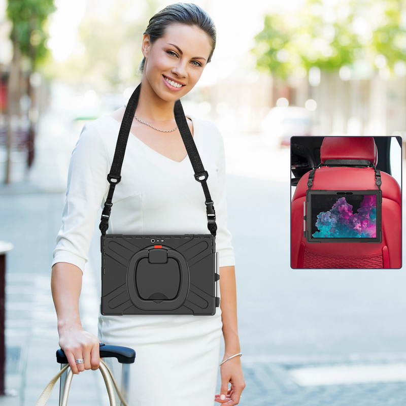 For Microsoft surface Pro7 Case Silicone Drop-resistant Case Pro456 Tablet Portable Case Protective Case Leather Case