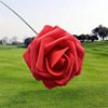 8cm foam PE simulation rose with pole and docked fake flower wedding wedding candy box accessories DIY hand holding flowers