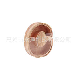 生活用品 C形竹制存钱罐  英文字母存钱罐