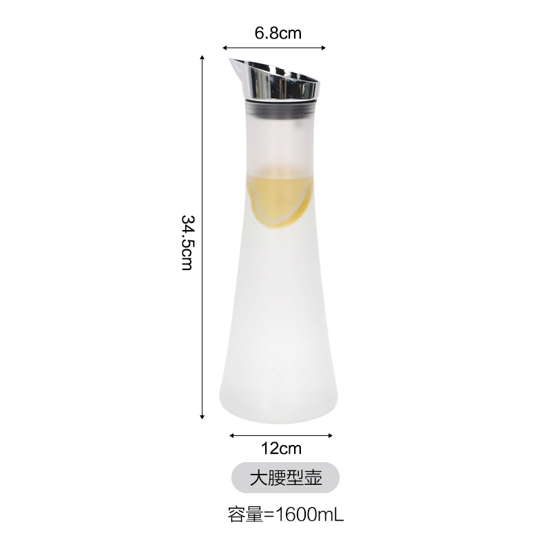 Acrílico hervidor de agua fría restaurante bar casero matado jar de plástico PC jar de jugo jar de bebida resistente a altas temperaturas comerciales