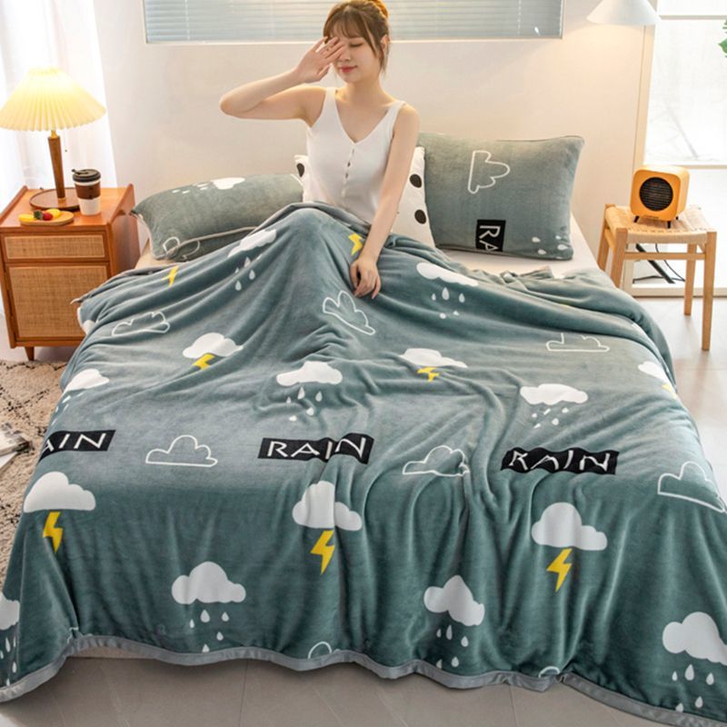 Dual lados de la leche mantas de lana de coral frida gruesa mantas de lana de coral dormitorio de estudiantes mantas de cama mantas invierno