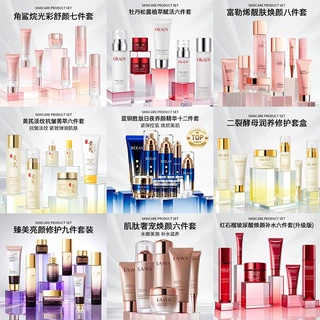 欧佩鱼子酱燕窝蓝铜胜肽护肤套装保湿补水美容院面部护肤套盒批发