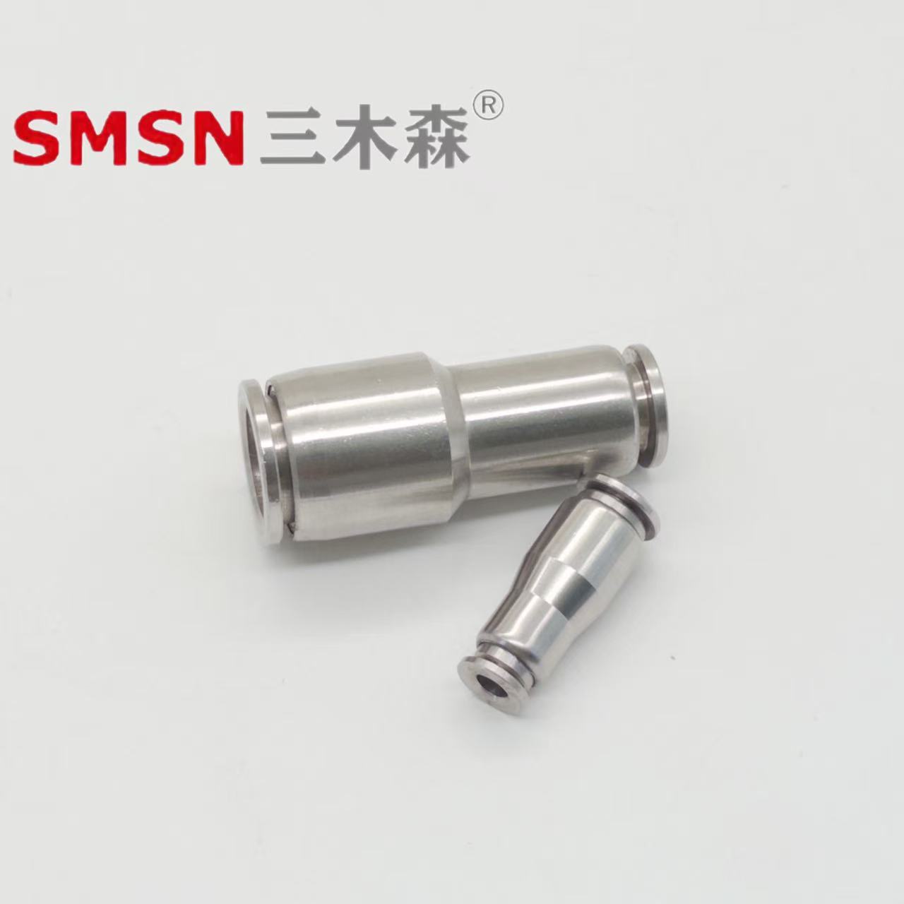 不锈钢直通快插变径接头耐高温 直通两头插管接头厂家直销