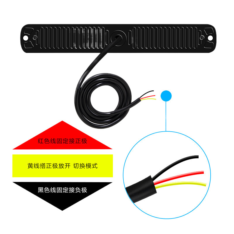 12 - 24V parpadeo de luz de advertencia lateral, luz trasera de motocicleta, luz lateral de automóvil, camión