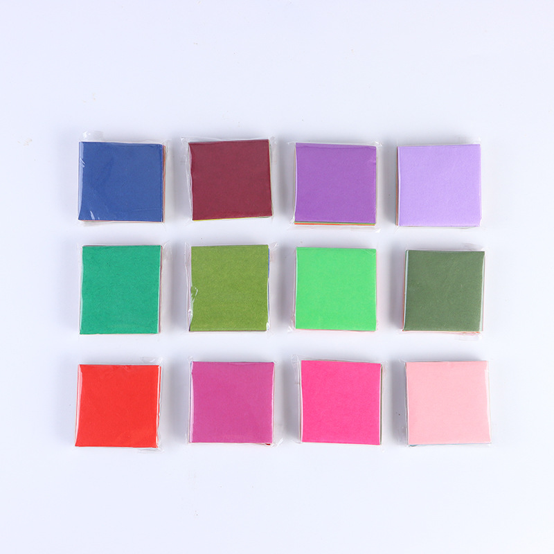 Papel de pera de color 3*3 5*5 caja de regalo de papel de llenado de corte 10*10 papel de copia de color a Juego plegable al por mayor