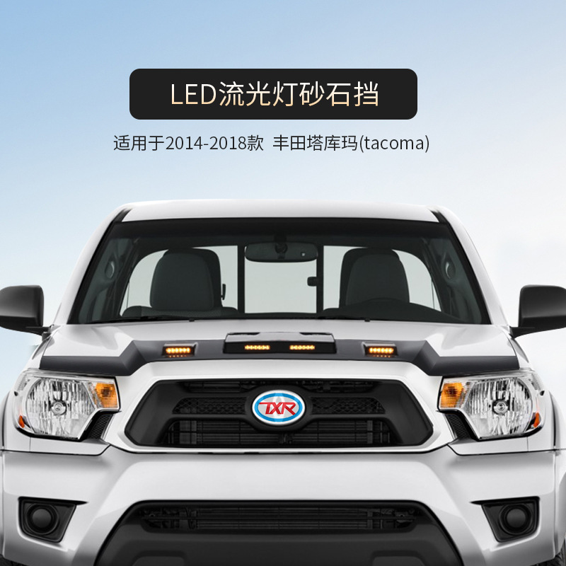 Tenxinrui es adecuado para Toyota Tacoma coche arena y piedra modificación LED luz con lente a prueba de insectos Accesorios