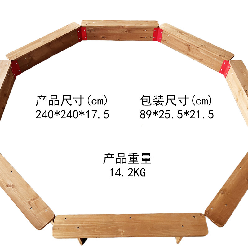 Juego de arena grande para niños juguetes de jardín de infantes Comercio exterior traje de piscina de arena cerca de pozo de arena plegable fabricante familiar de madera