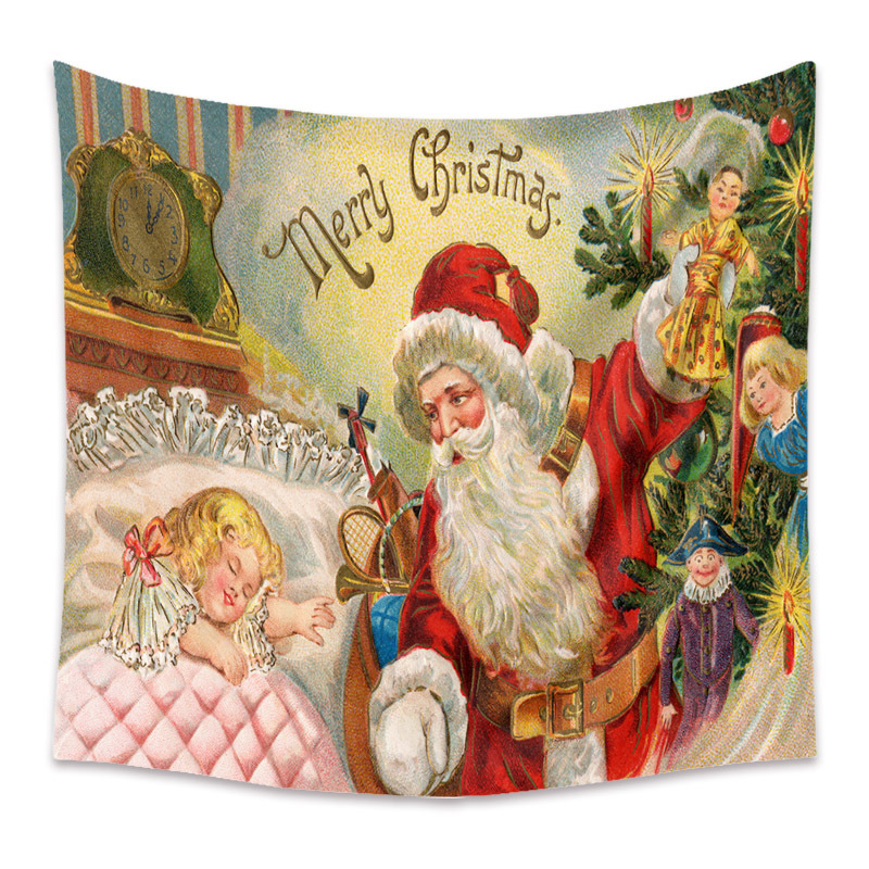 Christmas tapestry room decoration decorative cloth background cloth hanging cloth tapestrypicture4