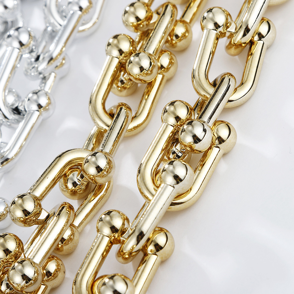 Wholesale Jewelry Fashion U-shaped Stitching Chain Bracelet Nihaojewelry display picture 5