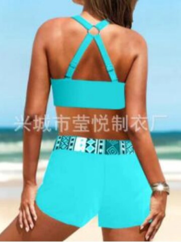 Retro sexy split beach swimwear