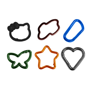 Customized all kinds of special-shaped zinc alloy mountaineering buckle mold opening can be customized to map to sample custom shape color process