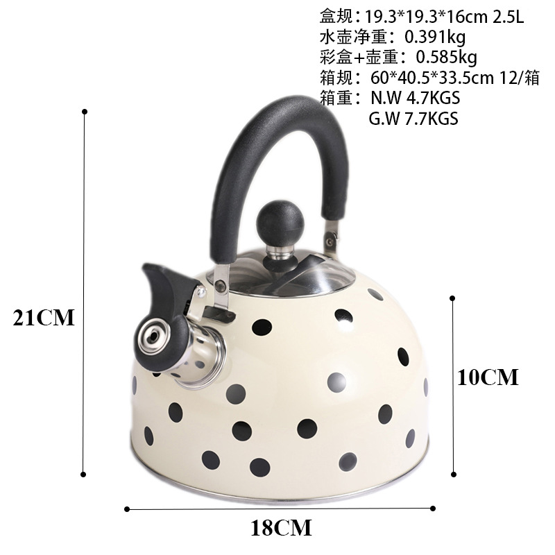 国境を越えたステンレス製ケトル卸売、高級感のある笛吹きケトル、家庭用笛吹きケトル、ホイッスルケトル