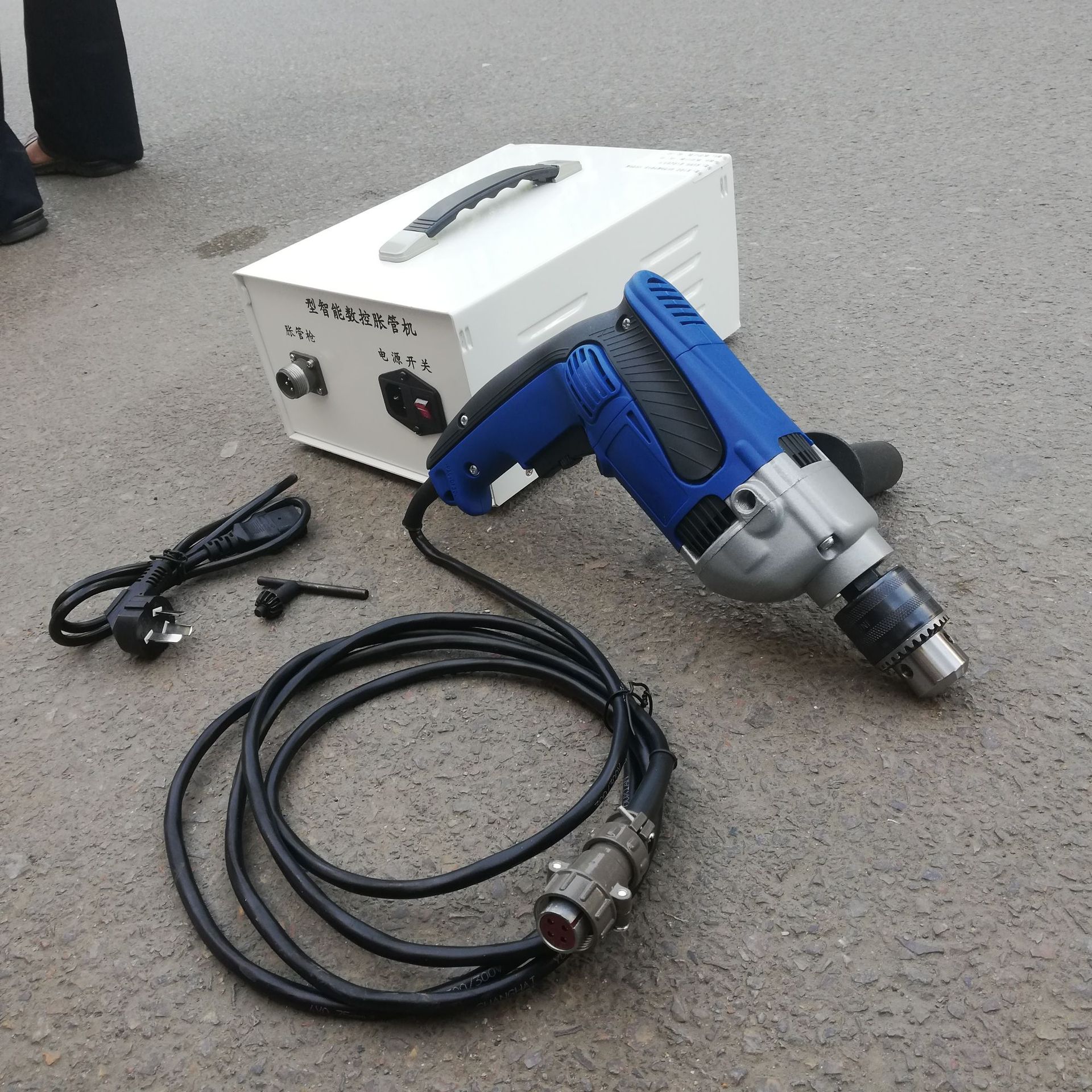 华策牌全自动管维修胀管器 轻型电动胀扩管机 冷凝管电动胀管机