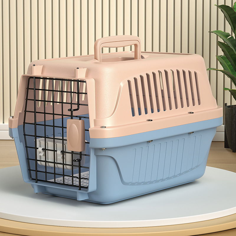 Caja de aire para mascotas engrosada Caja de envío portátil para perros y gatos de uso general de cuatro estaciones Caja de mascotas anticaídas y antipresión