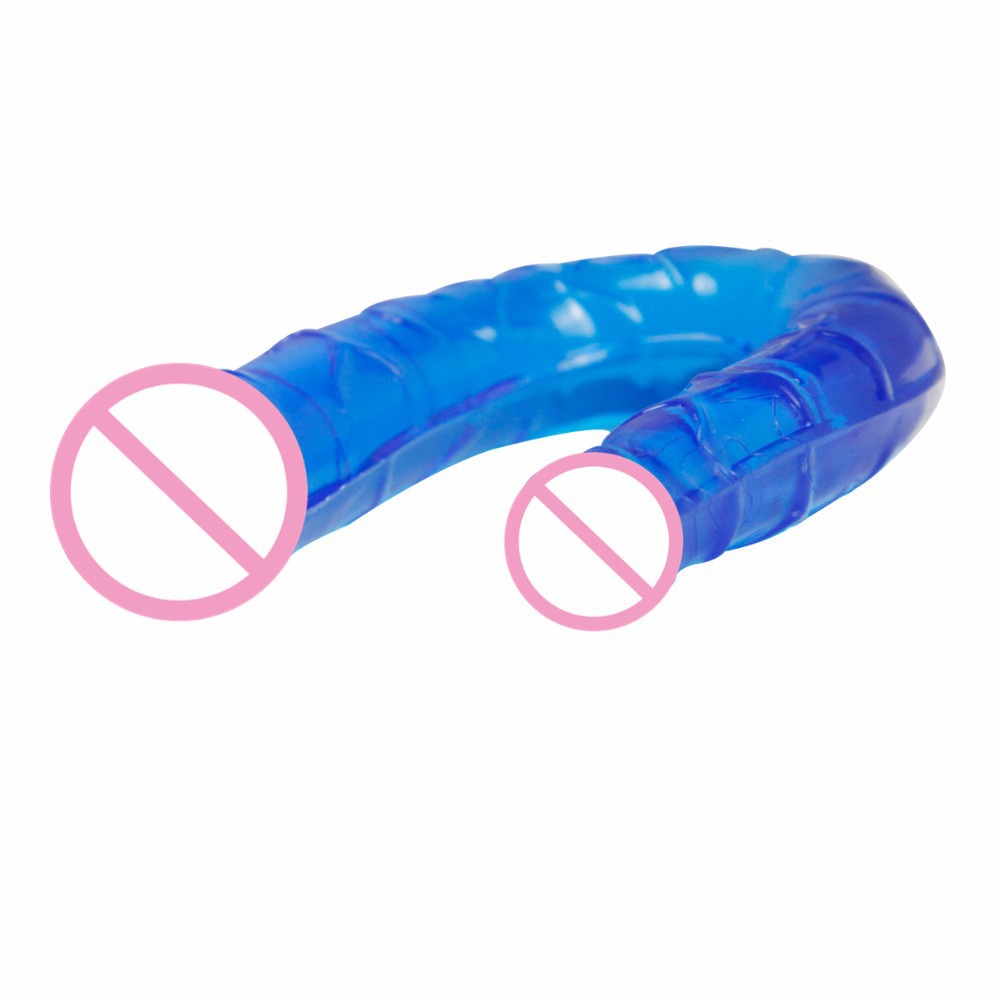 ORISSI Double-headed Dildo 13 cm Silicone-TPR Manual Female Masturbator, Pink — detail image 3