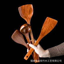 木质家用不粘锅专用长柄锅铲炒菜木头铲子汤勺耐高温厨房厨具套装