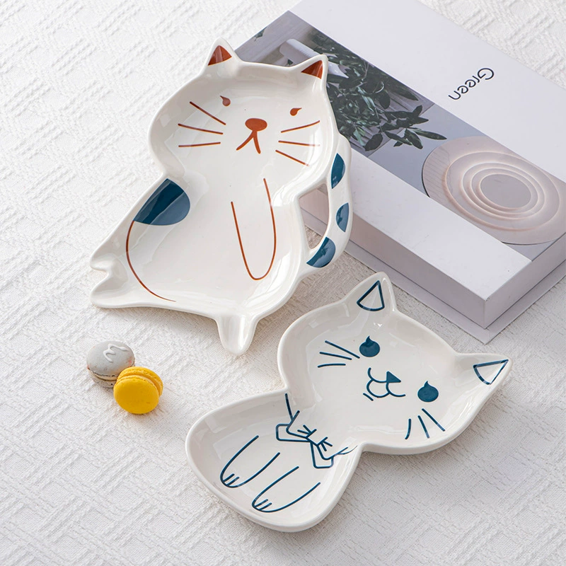 Креативная новая китайская керамическая тарелка для закусок с орехами, тарелка для фруктов, салат, тарелка для холодных блюд, кондитерские изделия, посуда для отеля