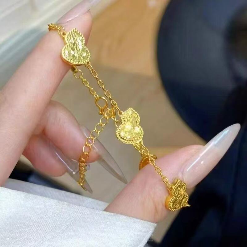 高颜值葫芦手链女轻奢小众精致手饰气质百搭高级感手镯配饰|undefined