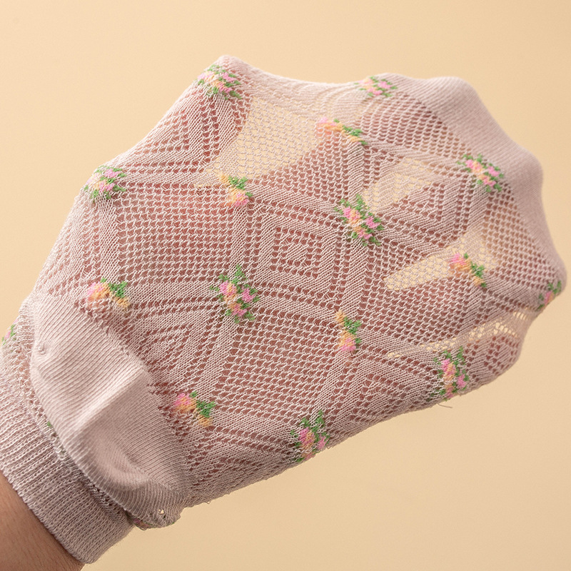 Zhuji calcetines al por mayor de las mujeres del verano de corte bajo-top invisible barco Calcetines de malla de seda de algodón suave transpirable marea corta Calcetines