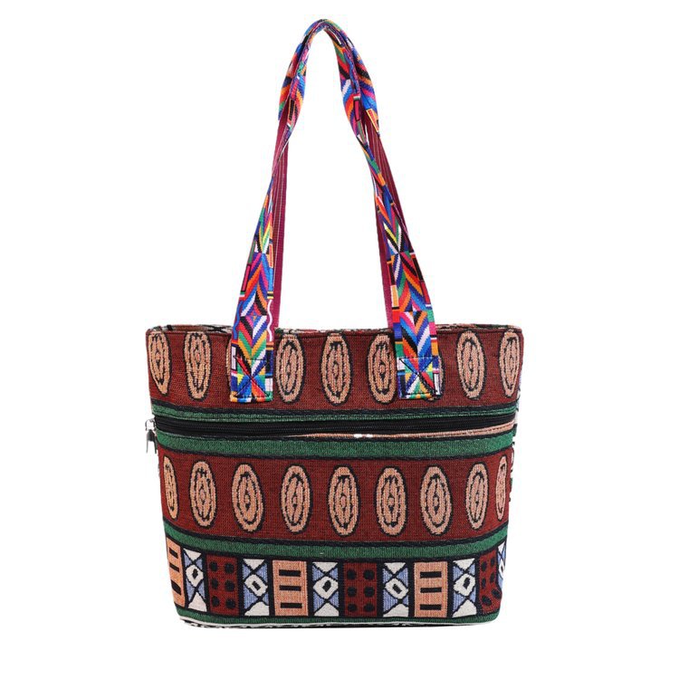 Nuevas bolsas transfronterizas, bolsas de mano de mujer, bolsas de tela de gran capacidad, bolsas de hombro de otoño 2024 nuevas bolsas de estilo nacional