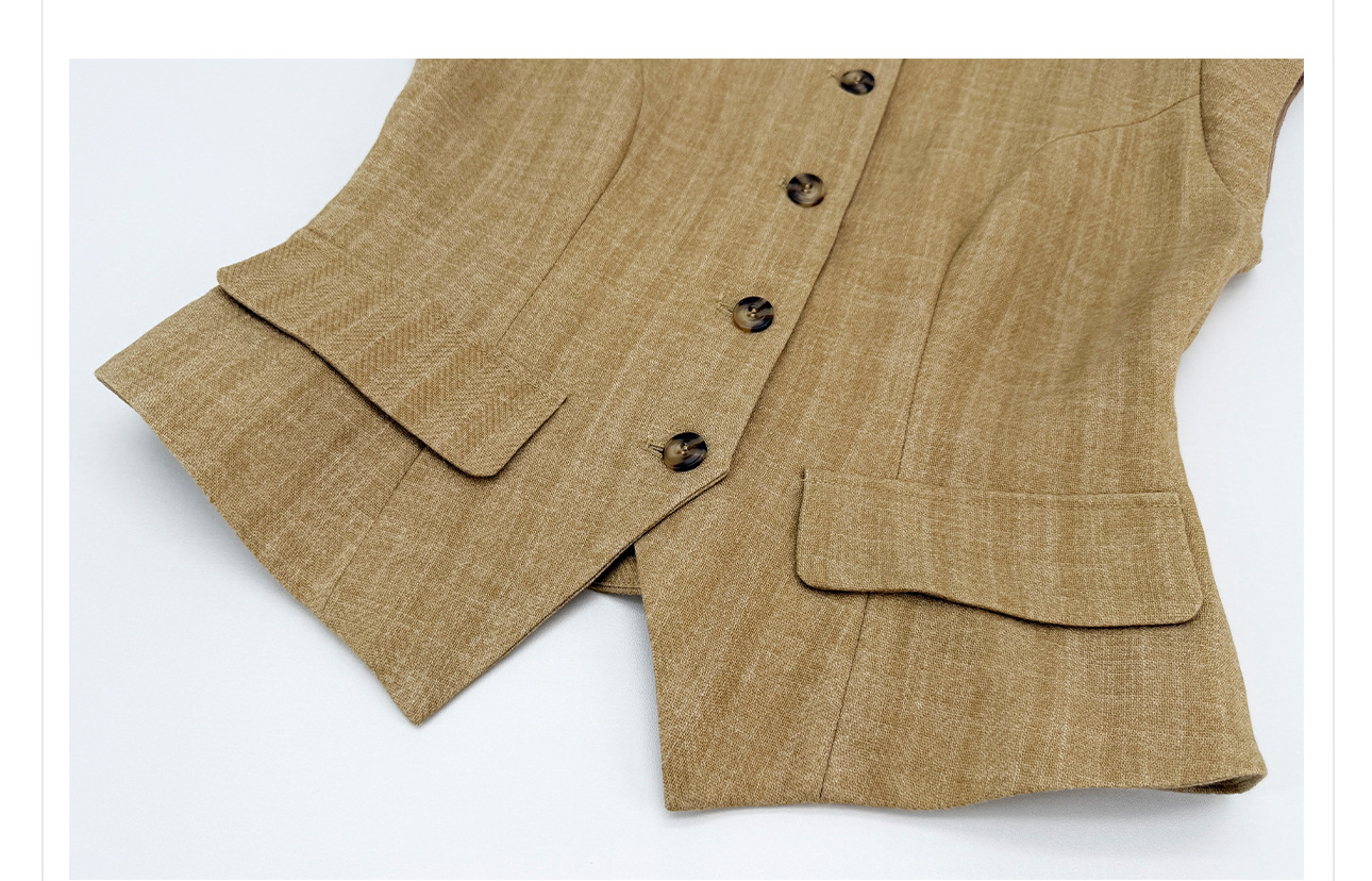 Bộ vest không tay quần dài phong cách tân cổ điển cao cấp 2026 — bộ đồ, Trang chủ, Quần dài chi tiết 4