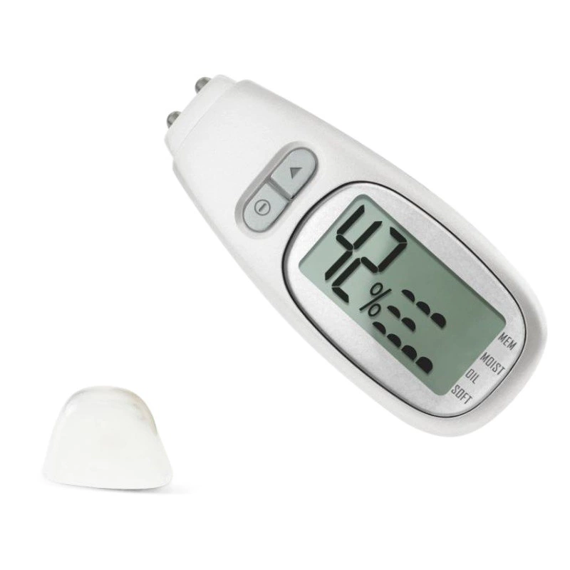 Инструмент для определения уровня увлажнения кожи лица, тестер уровня воды и жира в коже, цифровой смарт-дисплей с ЖК-экраном.