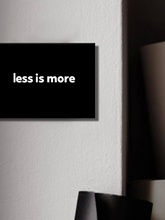 less is more ټǶ Oʽ ڰױWL늱bF