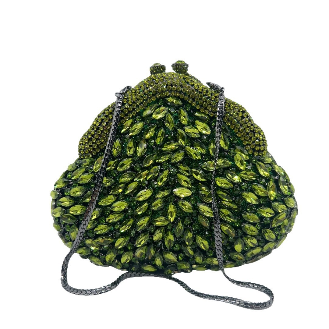Bolso de piedra transfronterizo nuevo diamante conchas de diamante hueco bolso de fiesta reunión anual bolso de mujer bolso de mano