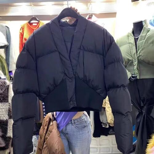 2025 Autumn/Winter Petite Streetwear Design Inspired Unique Versatile Patchwork Hooded Warm Cotton Jacket