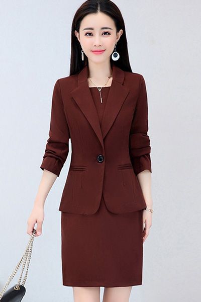 两件套连衣裙女春装新款韩版显瘦时尚套装正式场合外披裙子潮