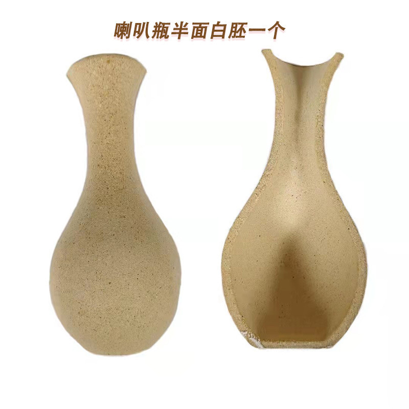 Fondo de mosaico embrión bricolaje material hecho a mano jarrón posavasos jardín de infantes infantil arte bandeja embrión blanco madera maciza