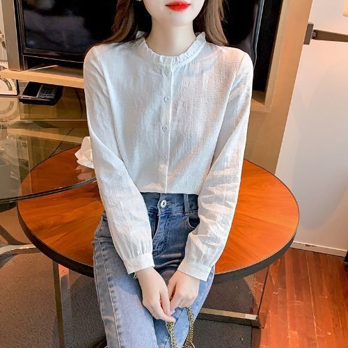 立领雪纺衬衫打底衫春秋装2025年秋冬女新款长袖时尚洋气内搭上衣|undefined