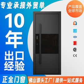 跨境热销法式防盗入户单开门铸铝隔音别墅大门可定制双开门子母门