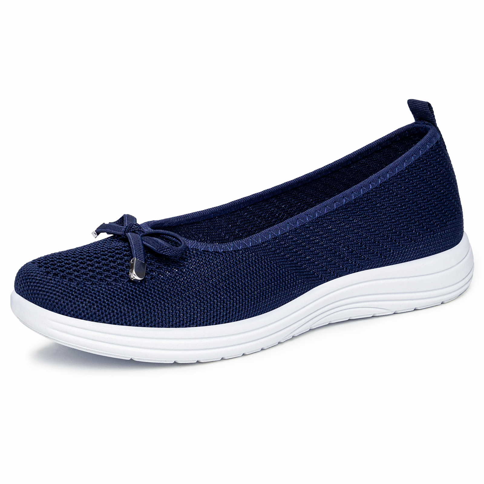 Zapatos de mujer primavera nuevos zapatos casuales superficiales un pie de zapatos de tela ligero y cómodo zapatos de malla al aire libre zapatos de tela