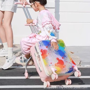 Baby Walking Luggage Case Children's Mountable Trolley Case Baby Travel Artifact Two-in-One Suitcase