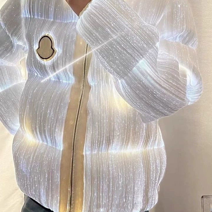 Short velvet keep warm glossy down jacket