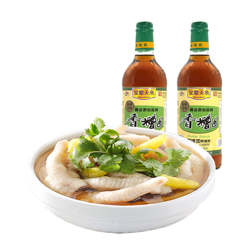 【中华老字号】宝鼎天鱼香糟卤610ml糟鸡爪醉蟹料酒