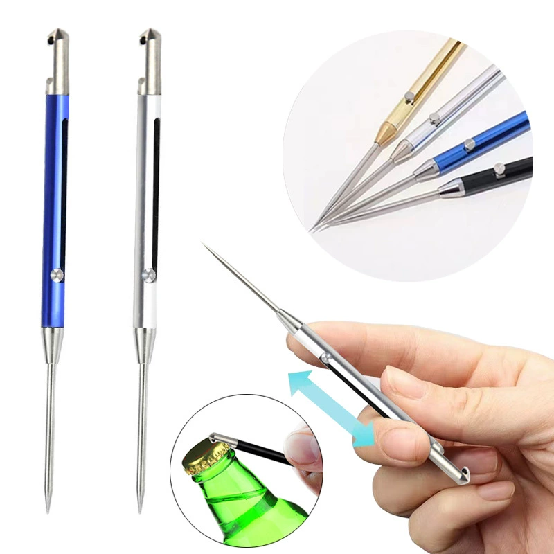 Титановый сплав многофункциональный универсальный портативный зубочистка выдвижной анти-зубной артефакт