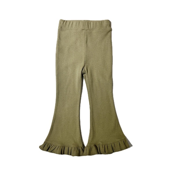 Autumn elastic fashionable retro flared trousers