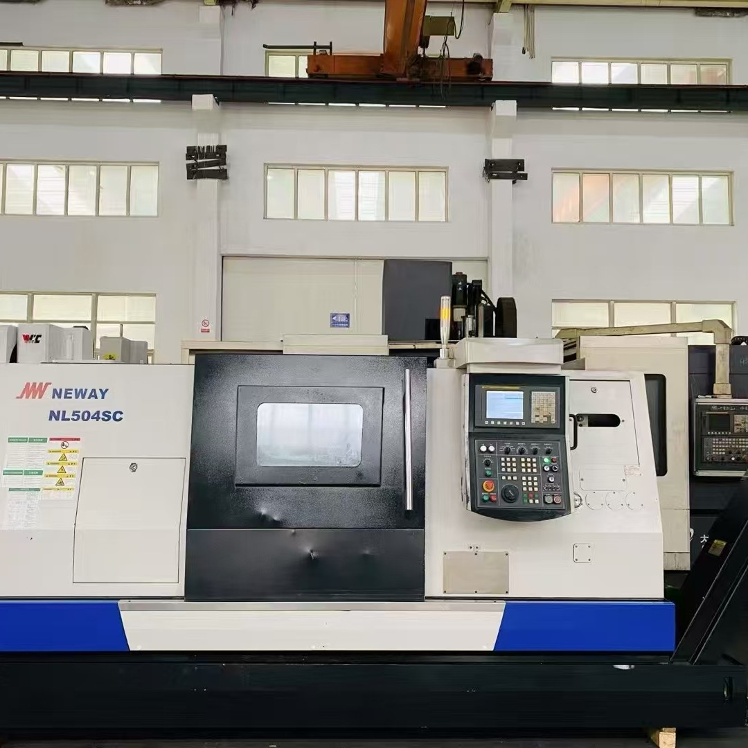 转让二手纽威NL504SC数控斜身车主轴转速3000两轴硬轨